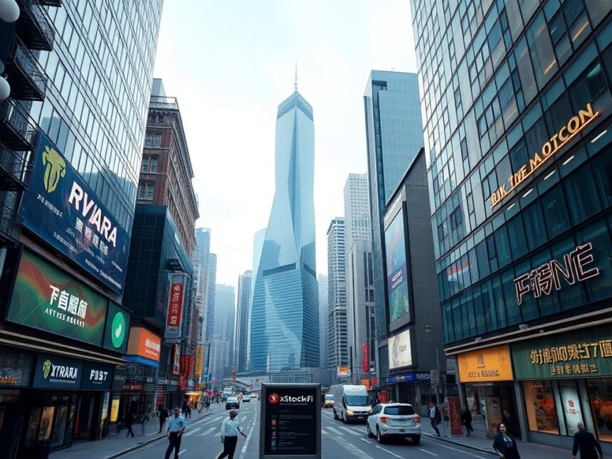 A dynamic graphic illustrating the surge in Real World Assets (RWA) tokenization and the rise of tokenized stocks, with a clear focus on the Hong Kong (HK) registry's increasing activity. The image likely shows upward trends, financial symbols, and digital elements, symbolizing growth in blockchain-powered finance.