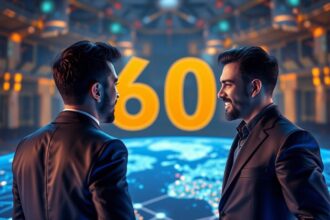 Graphic highlighting Aave crossing $60B in total value locked, now first in DeFi, with a preview of upcoming Aave V4 features.